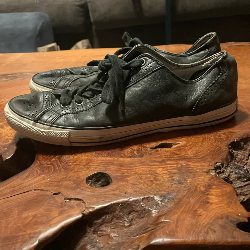 Converse Leather Low Top Sneakers Unisex Size 11 Men’s / 13 Women’s - Picture 3 of 8